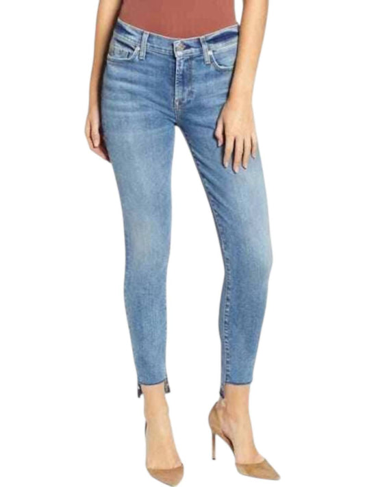 7 For All Mankind - Ankle Super Skinny Step Raw Hem Jeans
