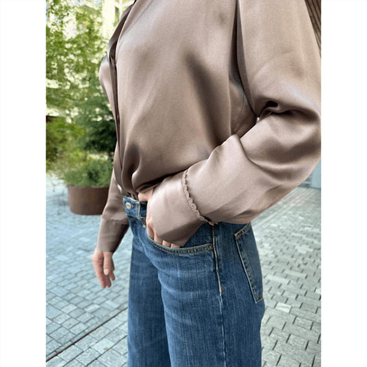 Vince - Lace Trim Relaxed Shirt