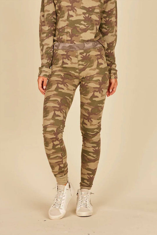 Vintage Havana - Green/Grey Camo Thermal Lounge Pants