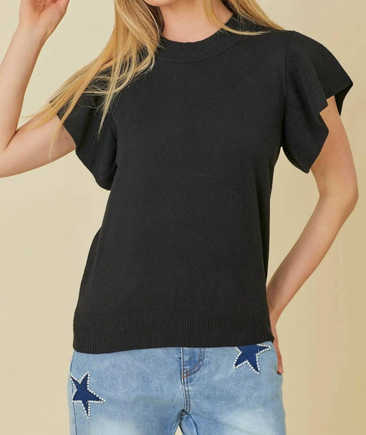 Mainstrip - Ruffle Sleeve Sweater