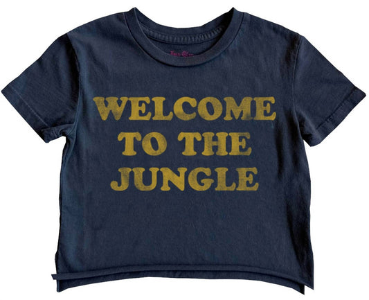 Rowdy Sprout - Boy's GNR Welcome To The Jungle Not Quite Crop Tee