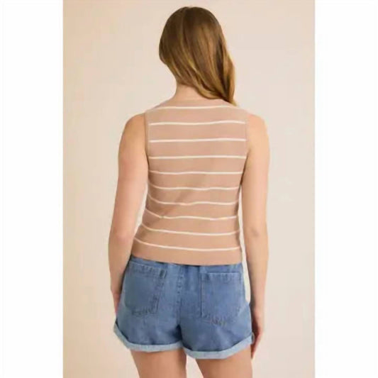 Gilli - Sleeveless Striped Top