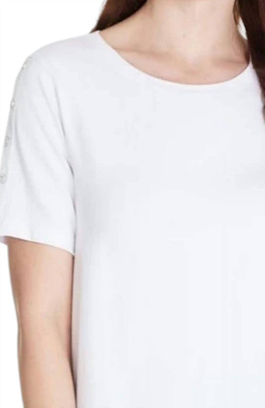 Multiples - Button Detail T-shirt