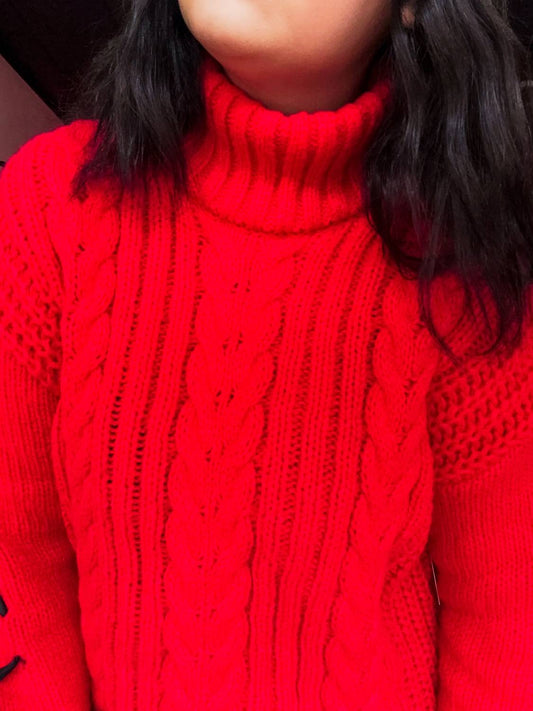 Promesa - Be My Sweetheart Cable Knit Dress