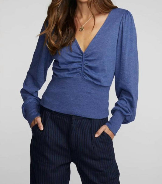 Triblend V-Neck Long Sleeve Top