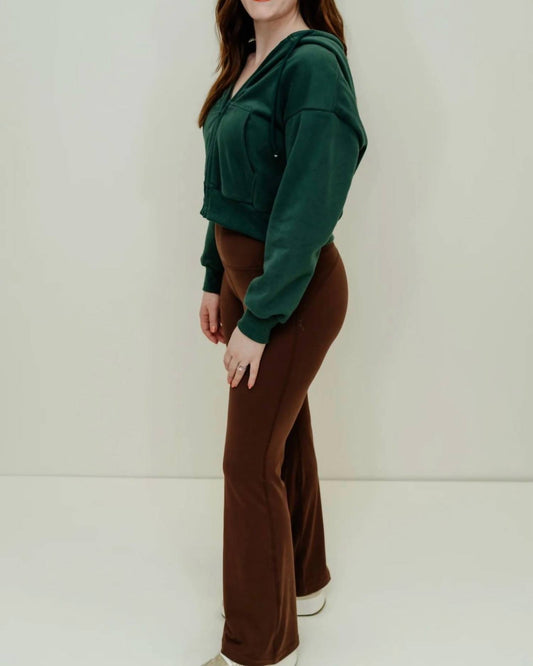 Papermoon - Palmer Cropped Zip-up Hoodie