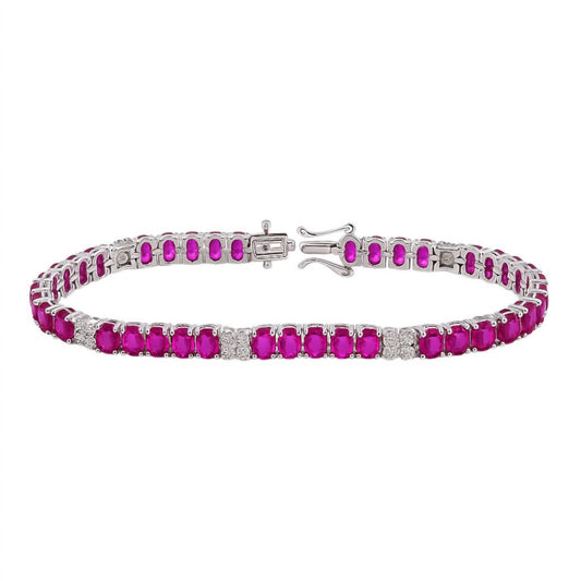Atlanta Jewelers Supply - Women's Oval Colored Tennis Bracelet