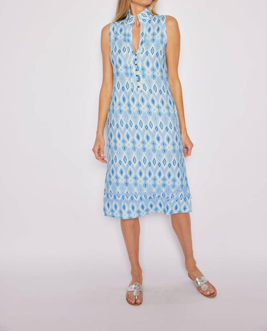 Sail To Sable - Ikat Button Front Midi Tunic