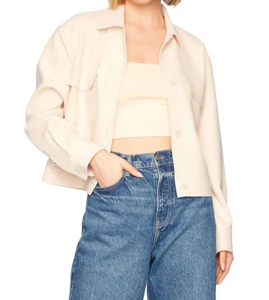 Susana Monaco - Pebble Weave Oversized Cargo Jacket