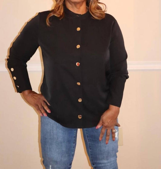 Cezele - Mara Gold Button Blouse