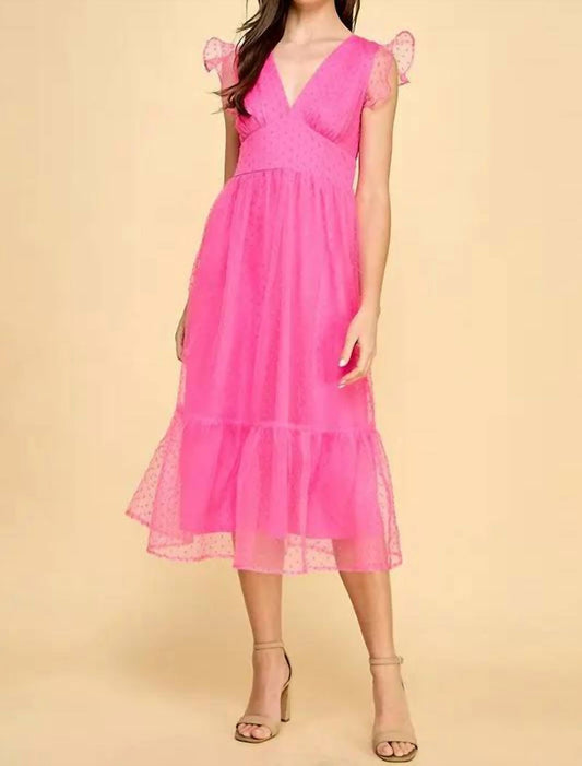 Tcec - Milly Dot Midi Dress