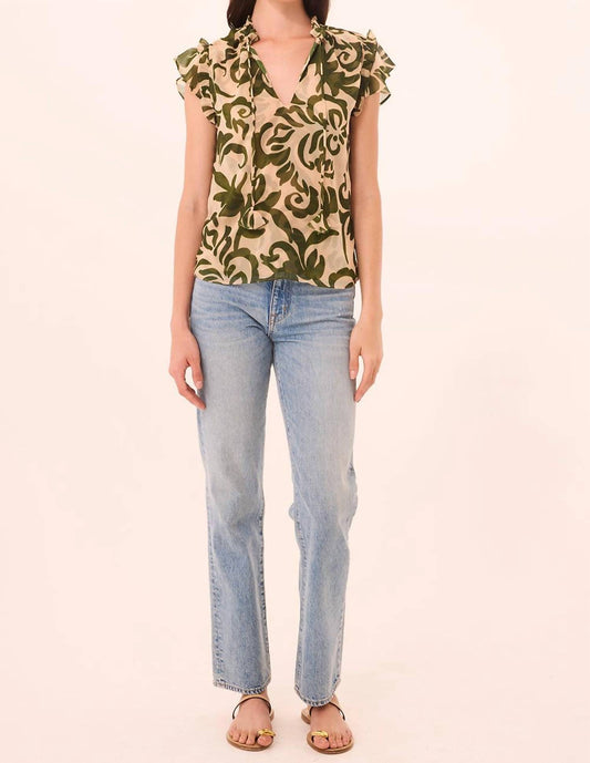 Misa Los Angeles - Basia Split Neckline Top