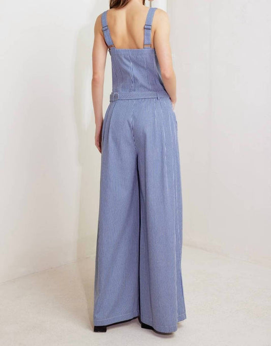 Flying Tomato - Striped Woven Jumpsuit