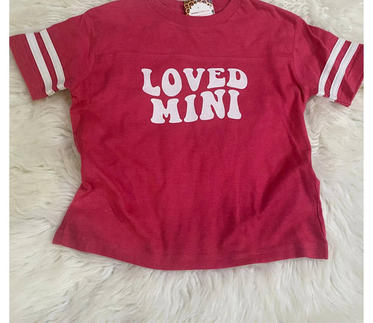 Aier Wholesale - Girl's Loved Mini Varsity Tee