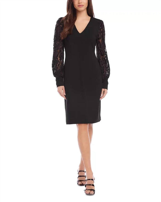 Karen Kane - Lace V-neck Midi Dress