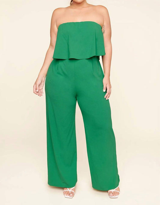 Sugarlips - Plus Elvie Strapless Jumpsuit curve