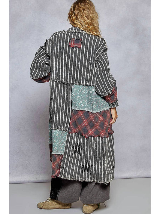 Pol - Long Button Down Jacket