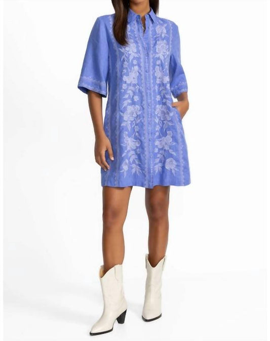 Johnny Was - KIMONO SLEEVE LINEN SHIRT DRESS CAMILLE