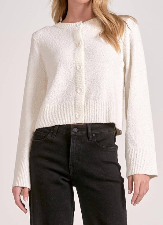 Elan - Bell Sleeve Sweater Cardigan