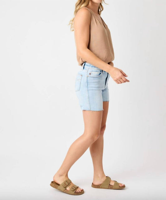 Judy Blue - Raw Hem Destroy Back Jean Shorts