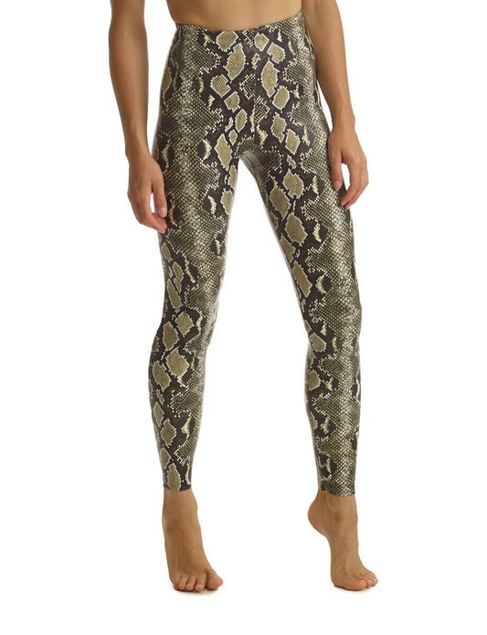 Commando - Faux Leather Animal Print Legging