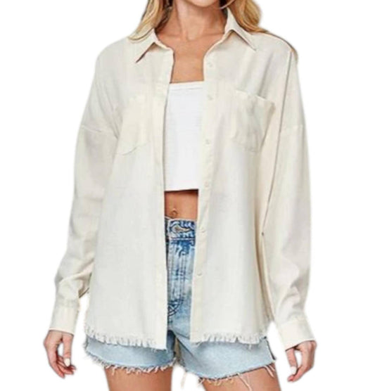 Lime N Chili - Linen Shirt - Plus