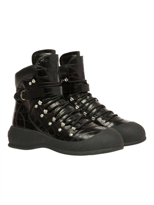 Bally - Men's Clyff Crocodile Embossed Leather Boots