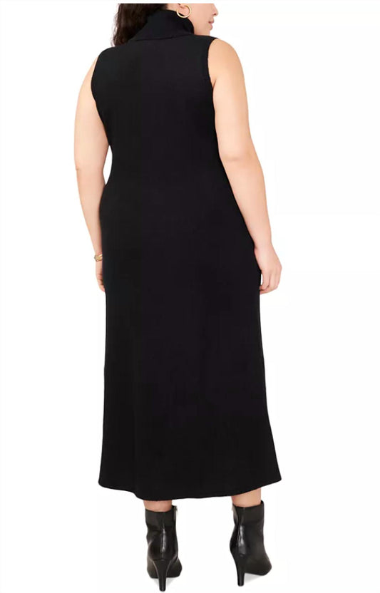 Vince Camuto - Sleeveless Turtleneck Sweater Dress