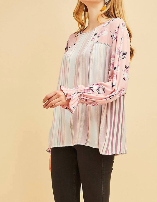 Entro - Mixed Print Blouse