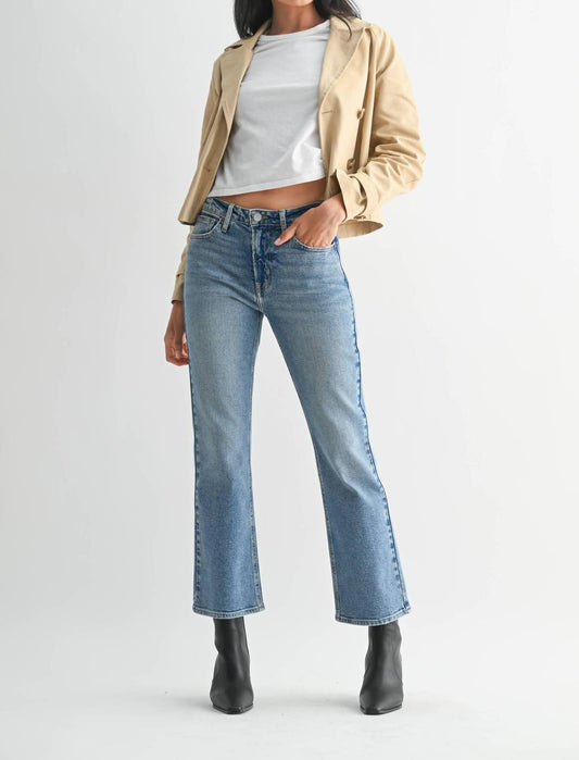 Just Black Denim - Slim Cropped Bootcut Jeans
