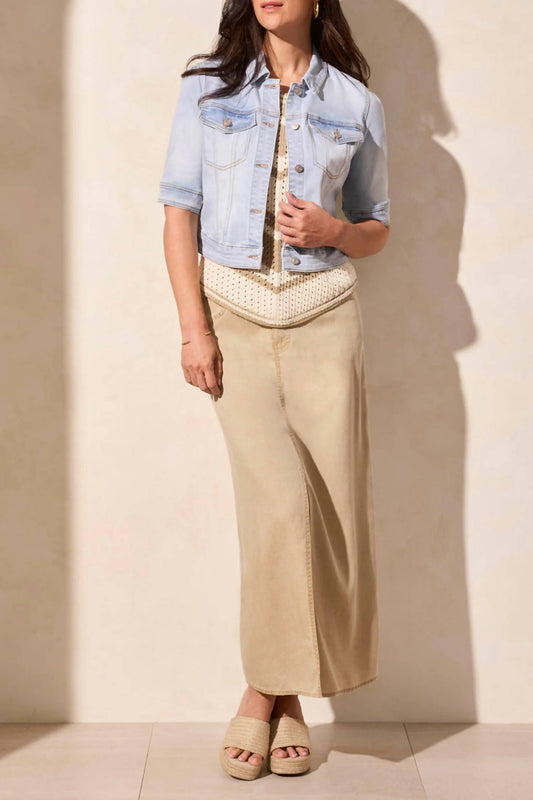 Tribal - Elbow Sleeve Denim Jacket