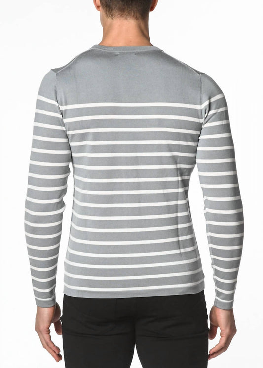 Postmarc - Long Sleeve Stripe Knit Sweater
