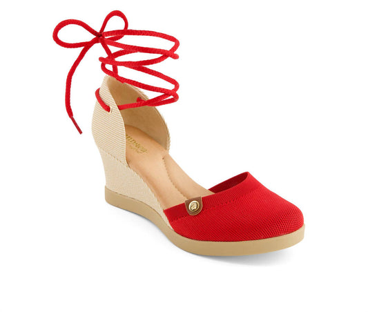 Andrea - Women's Wedge Ankle And Calf Strap Espadrilles