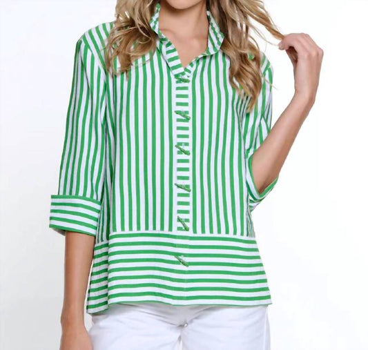 Multiples - WIRE COLLAR BUTTON FRONT BLOUSE