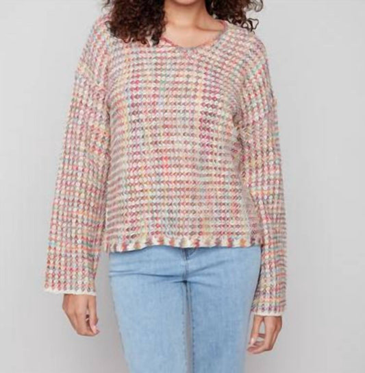 Charlie B - Novelty Yarn Crochet Sweater