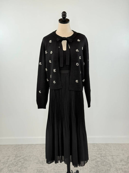 Dex Clothing - Women's Tape Pleated Midi Skirt