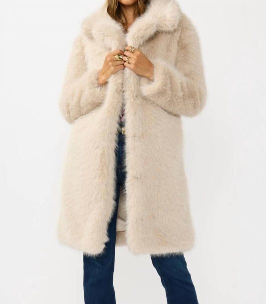 Lovestitch - Longline Faux Fur Coat