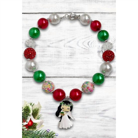 Kidscharm - Girls Christmas Bubble Necklace