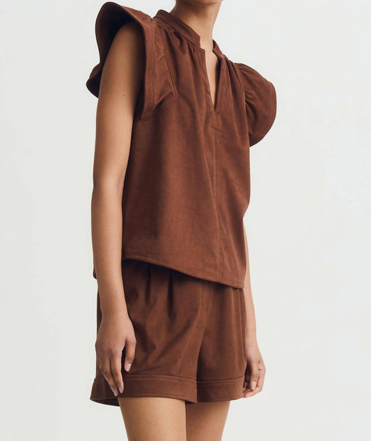 Melissa Nepton - Faux Suede Venora Top