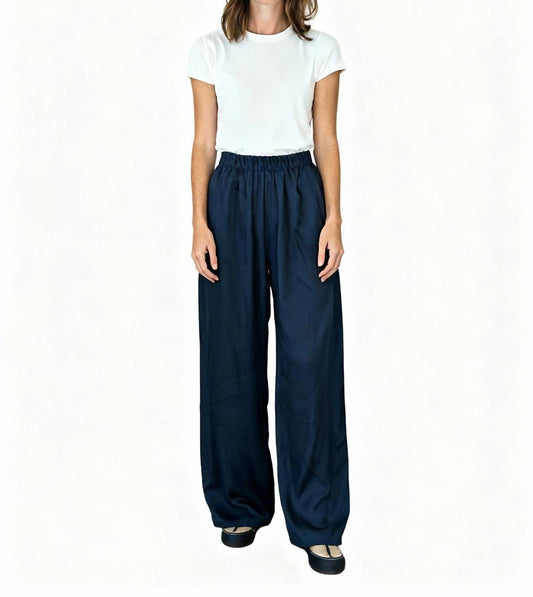 Donni. - WOMEN SILKY SIMPLE PANTS