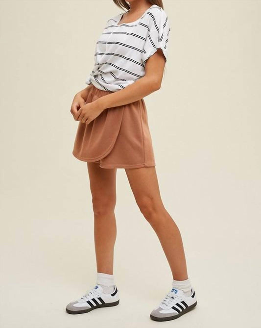 Wishlist - Striped With Twist Cuff Detail Cotton Knit Top