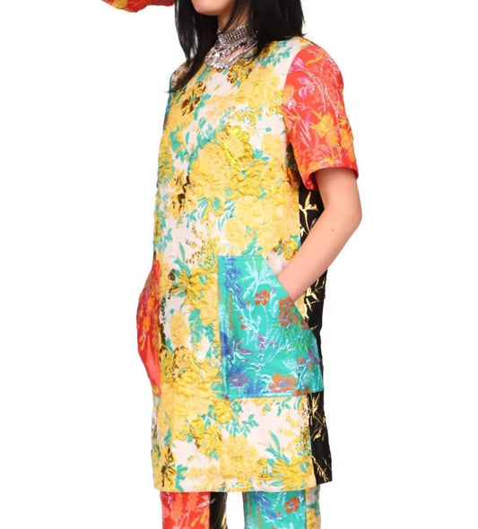 Libertine - Baroque Garden Shift Dress With Pockets