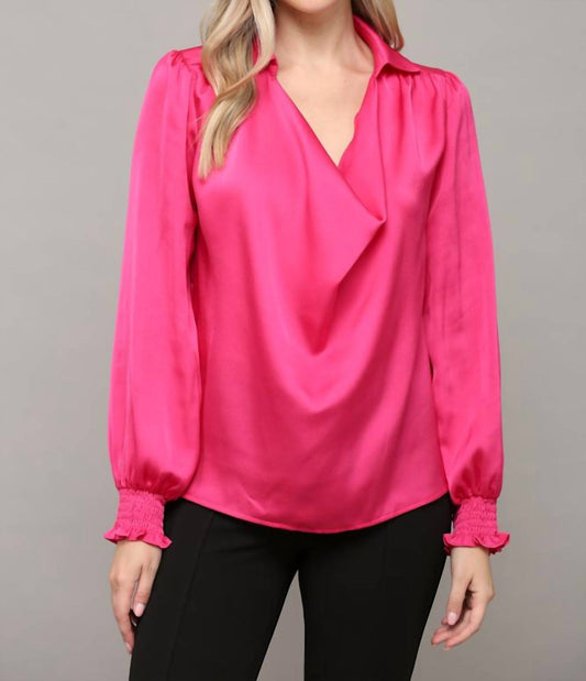 Fate - Cowl Neck Satin Blouse