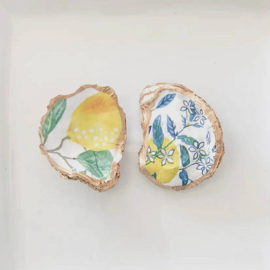 Amalfi By Rangoni - Lemon Oyster Shell Jewelry Dish