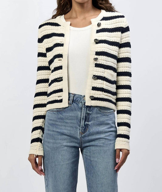 Dear John Denim - Cambria Stripe Cardigan - acrylic - cardigans - clothing