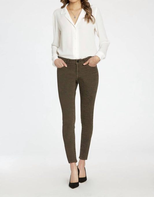 Dear John Denim - Gisele Leopard Skinny High Waisted Jeans - animal - brown - clothing