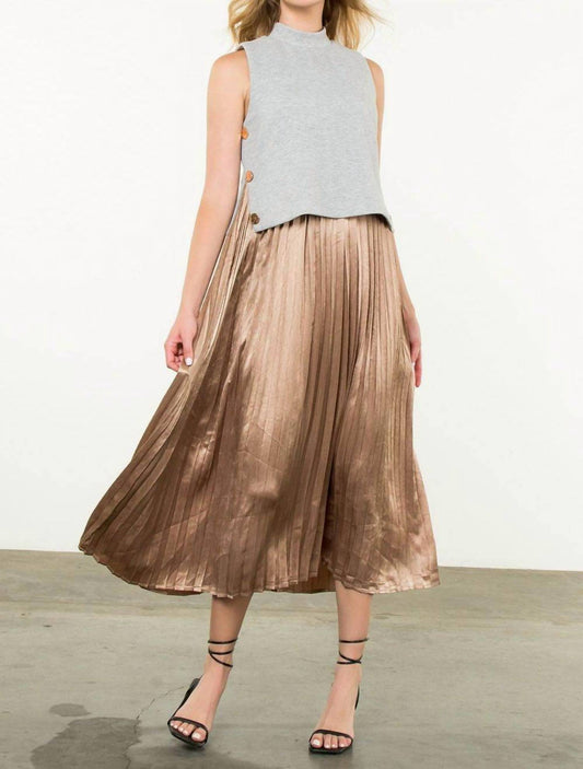 Thml - Chic Pleat Frock Midi Dress