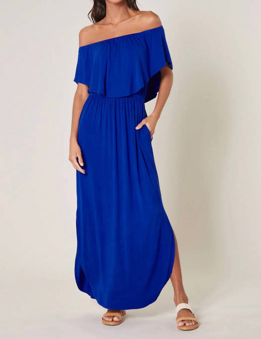 Sugarlips - Shelbee Popover Jersey Knit Maxi Dress