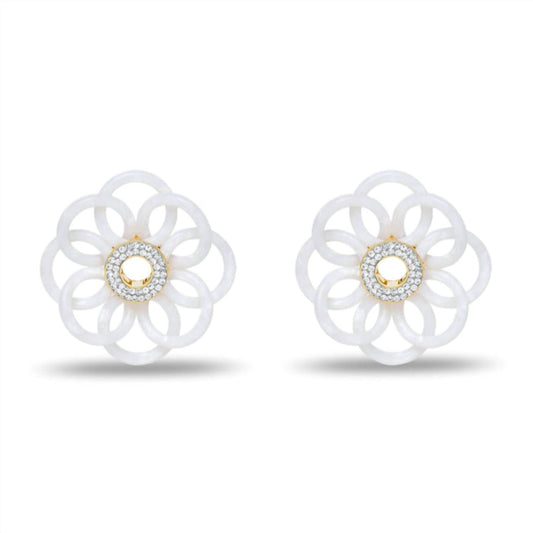 Lele Sadoughi - Women's Mother Of Pearl Marigold Earrings