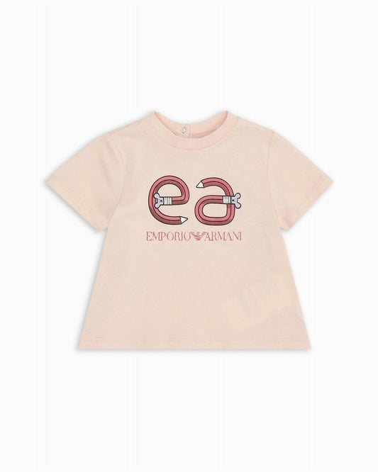 Armani - Baby Girl Pencil Logo T-shirt